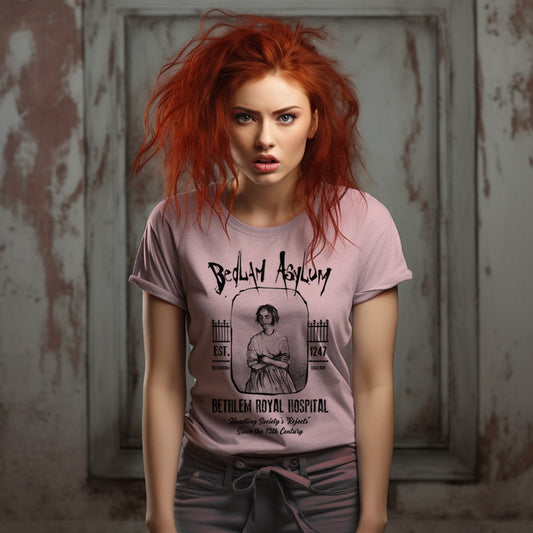 Bedlam Asylum: Unveiling the Haunting Secrets T-Shirt