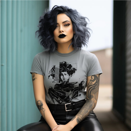 Crazy Scissors Hands: A Tribute to Tim Burton's Edward T-Shirt
