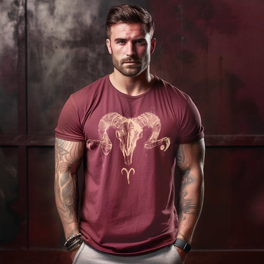 Aries Zodiac Sign: Celestial Warrior T-shirt