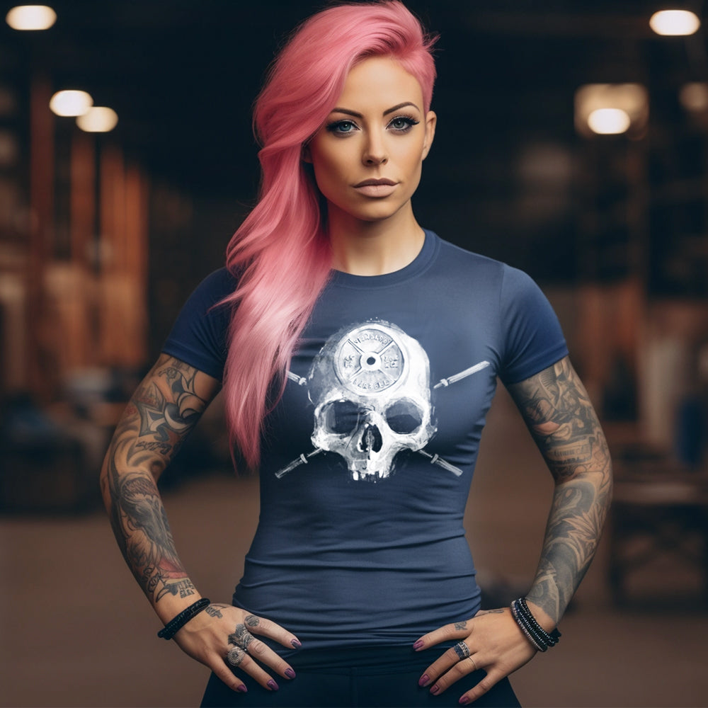 Barbell Head: Skulls and Iron T-shirt