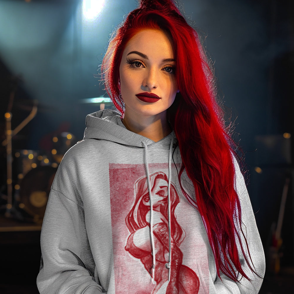 Mrs. Rabbit Pin-Up: Spicy Allure Hoodie