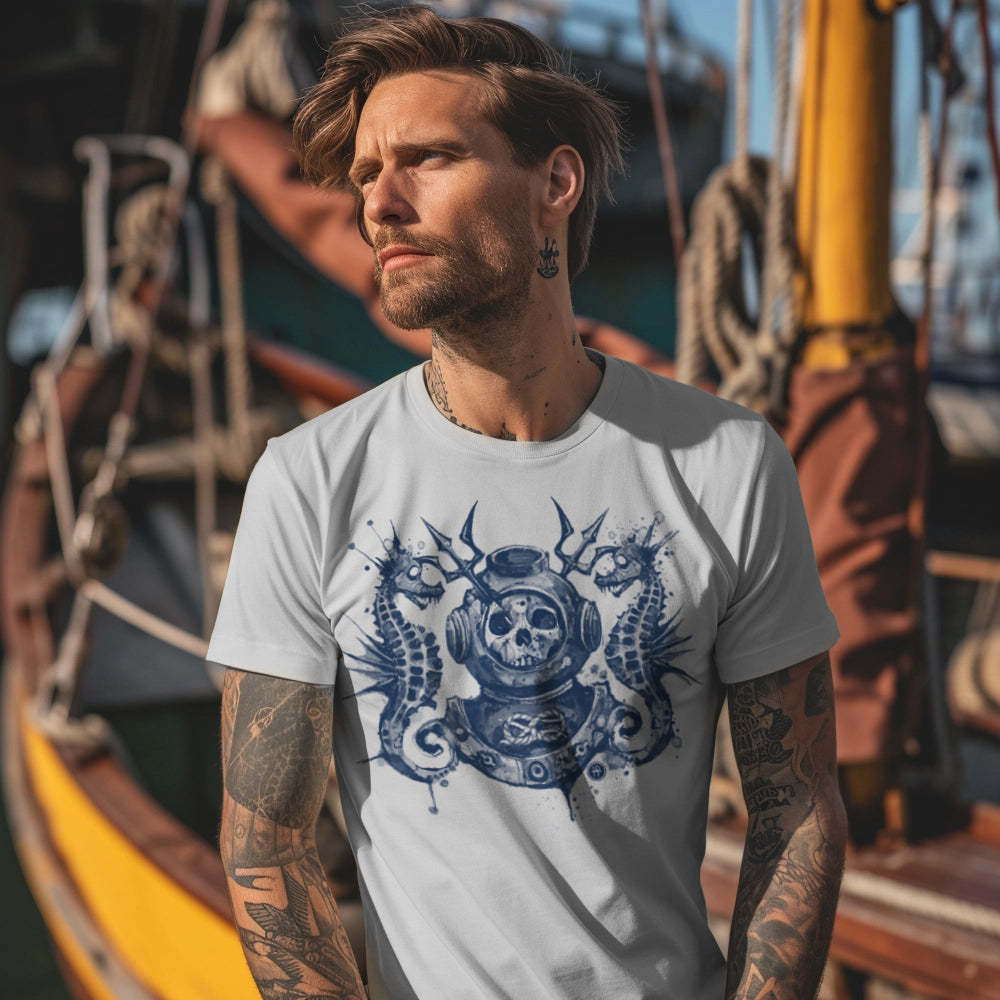 Master Navy Diver: Into the Macabre Depths T-Shirt