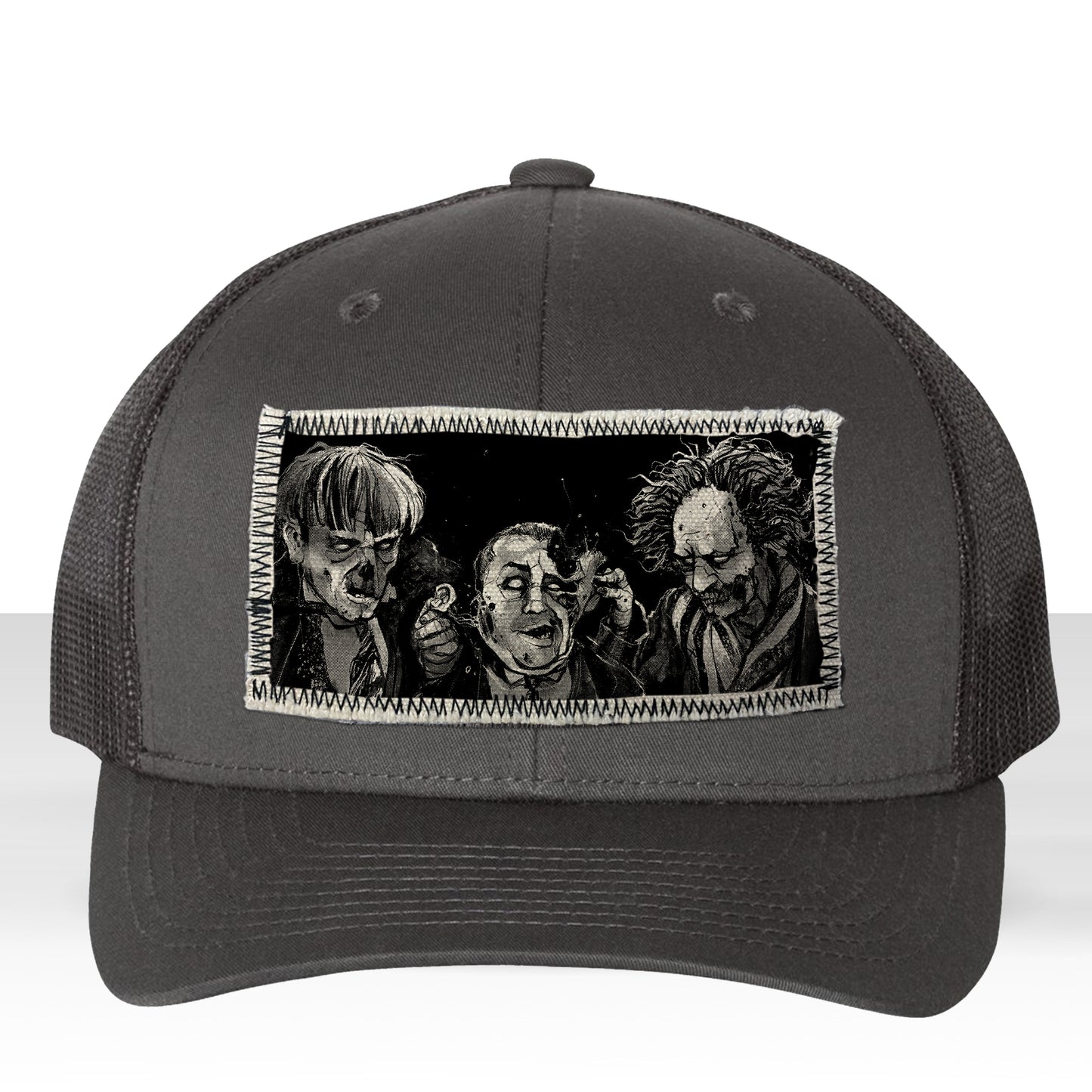 3 Zombie Fools: Horror & Shenanigans Trucker Hat