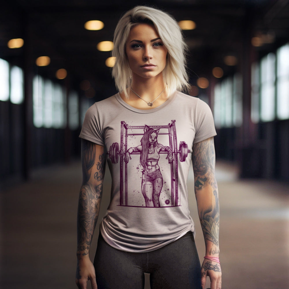 Buff She-wolf: Howling Strength T-Shirt