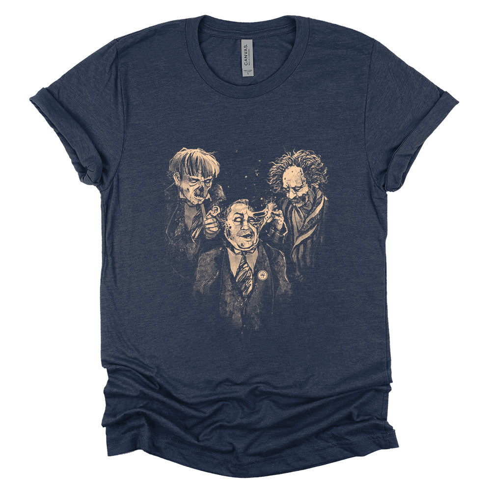 3 Zombie Fools: Horror & Shenanigans T-shirt