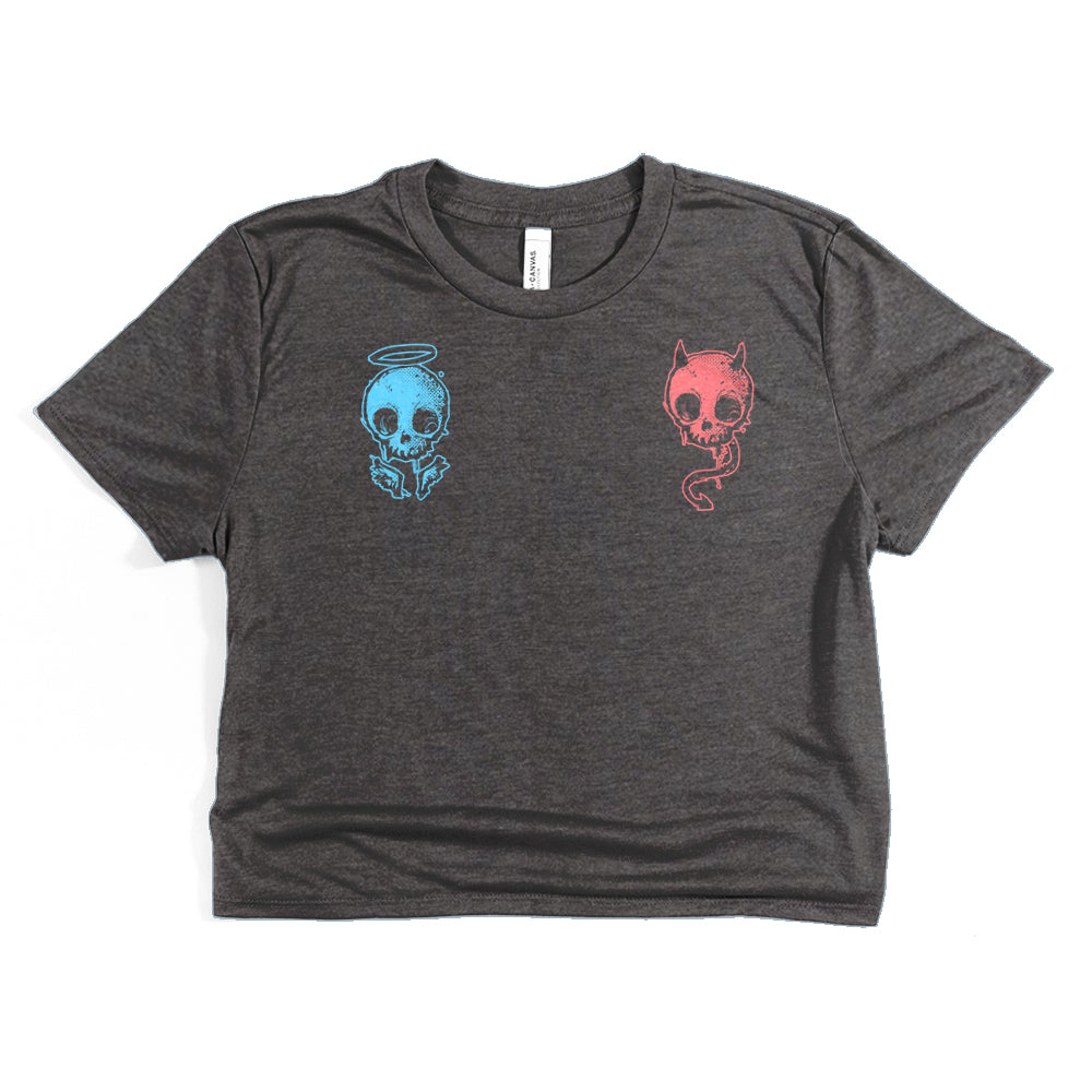 Angels & Devils On Your Shoulders: Seductive Temptations Crop Tee