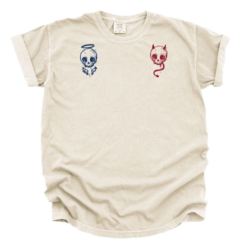 Angels & Devils On Your Shoulders: Seductive Temptations Heavyweight Tee