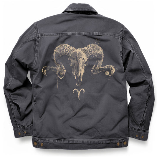 Aries Zodiac Sign: Celestial Warrior Maverick Jacket