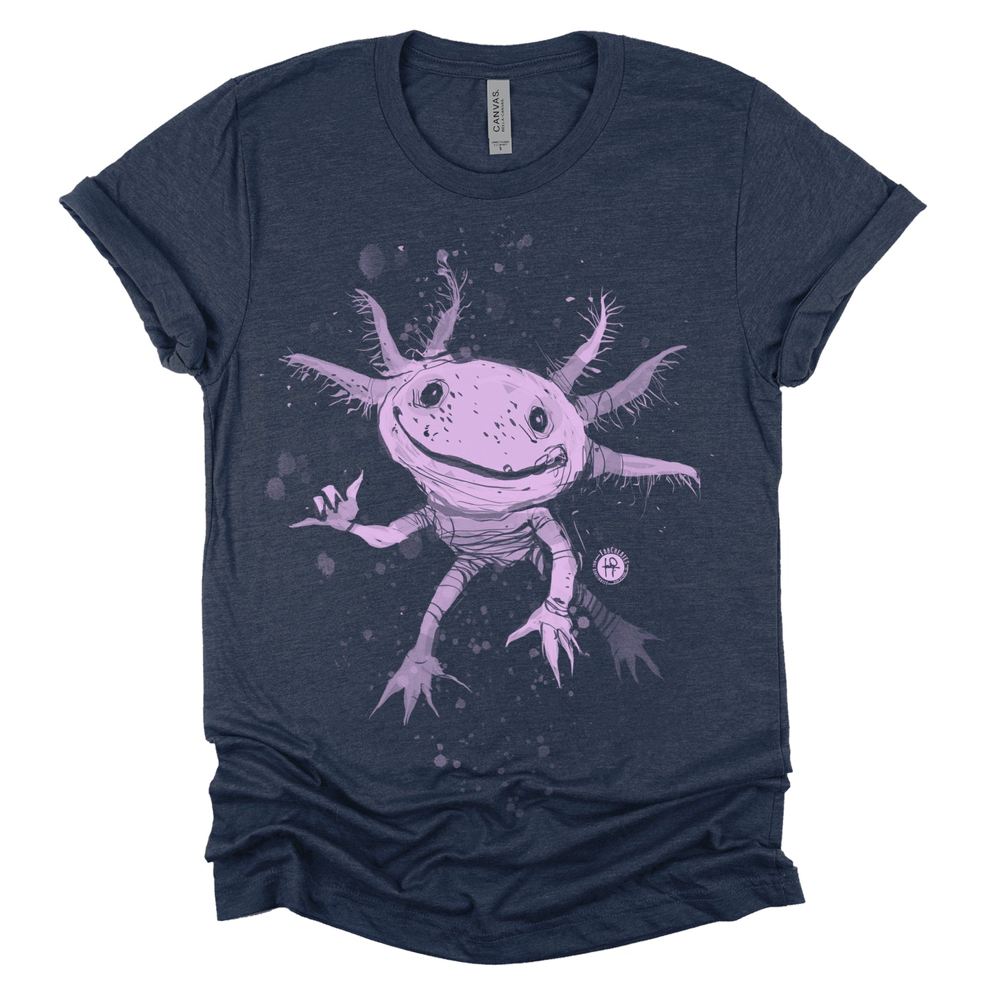 Axolotl Surfing: Catching Waves with Cuteness T-shirt