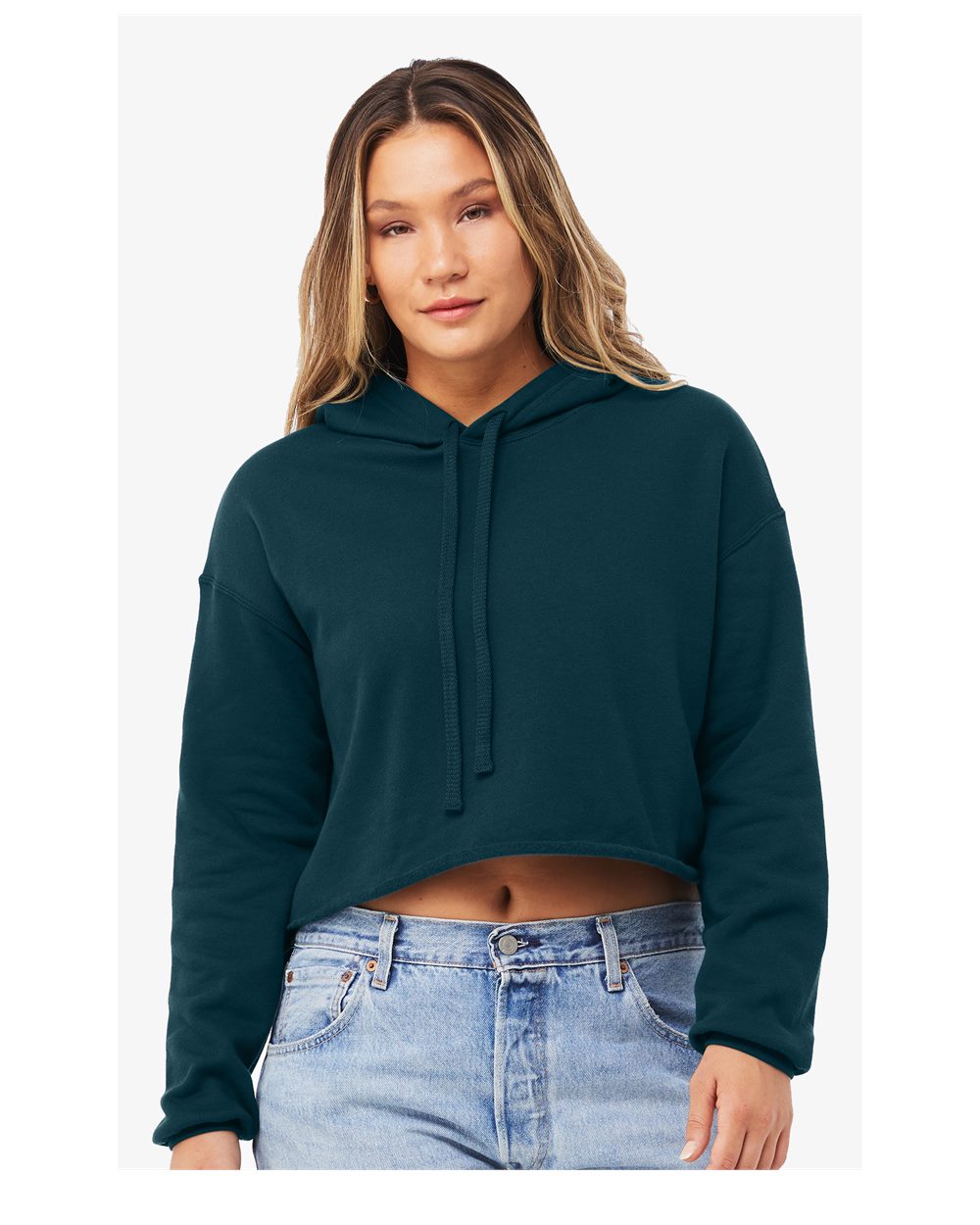 Custom Women's Crop Hoodie (7502)