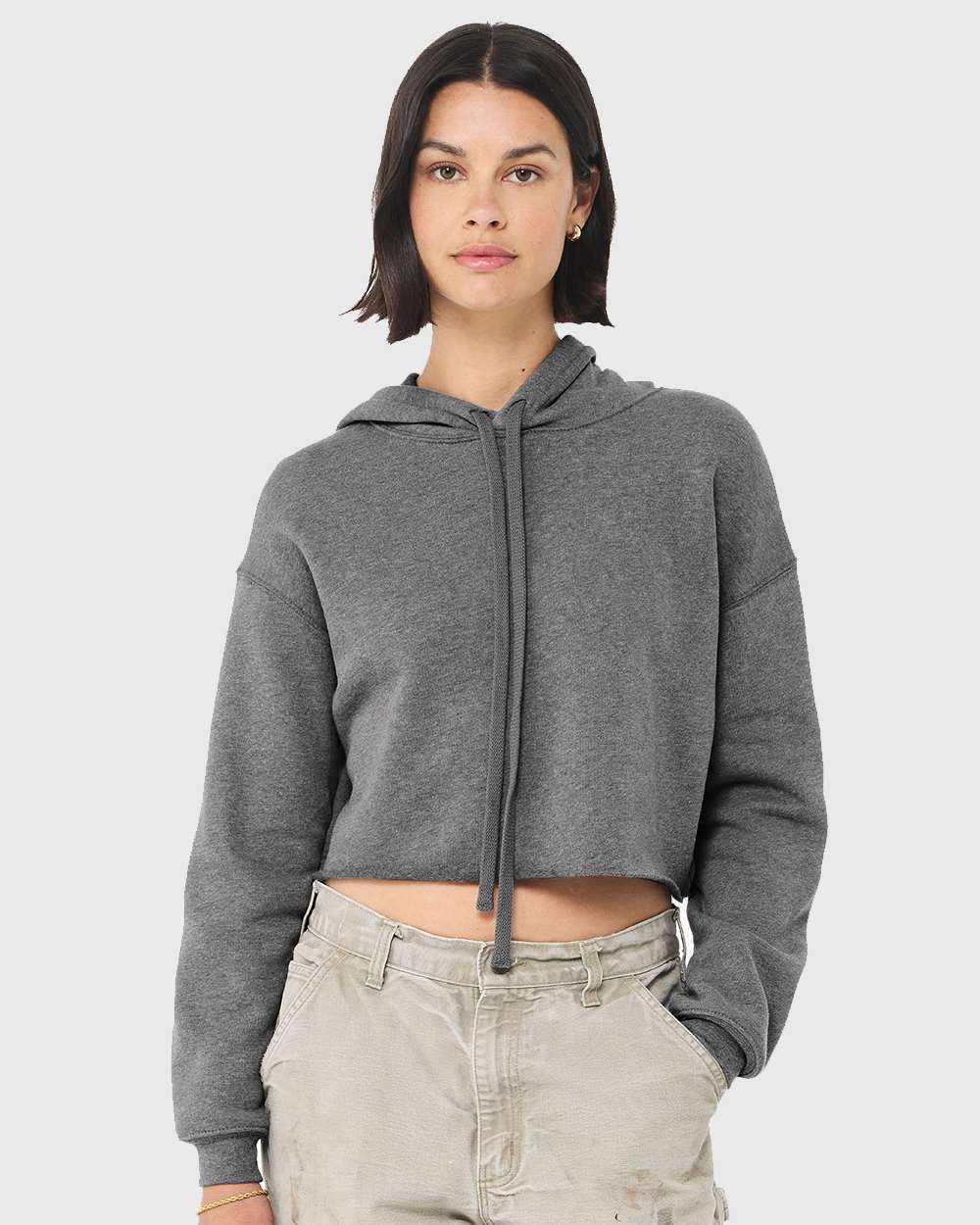 Custom Women's Crop Hoodie (7502)