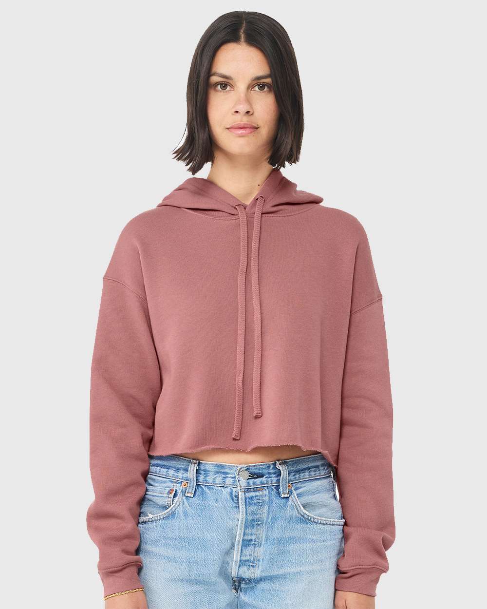 Custom Women's Crop Hoodie (7502)