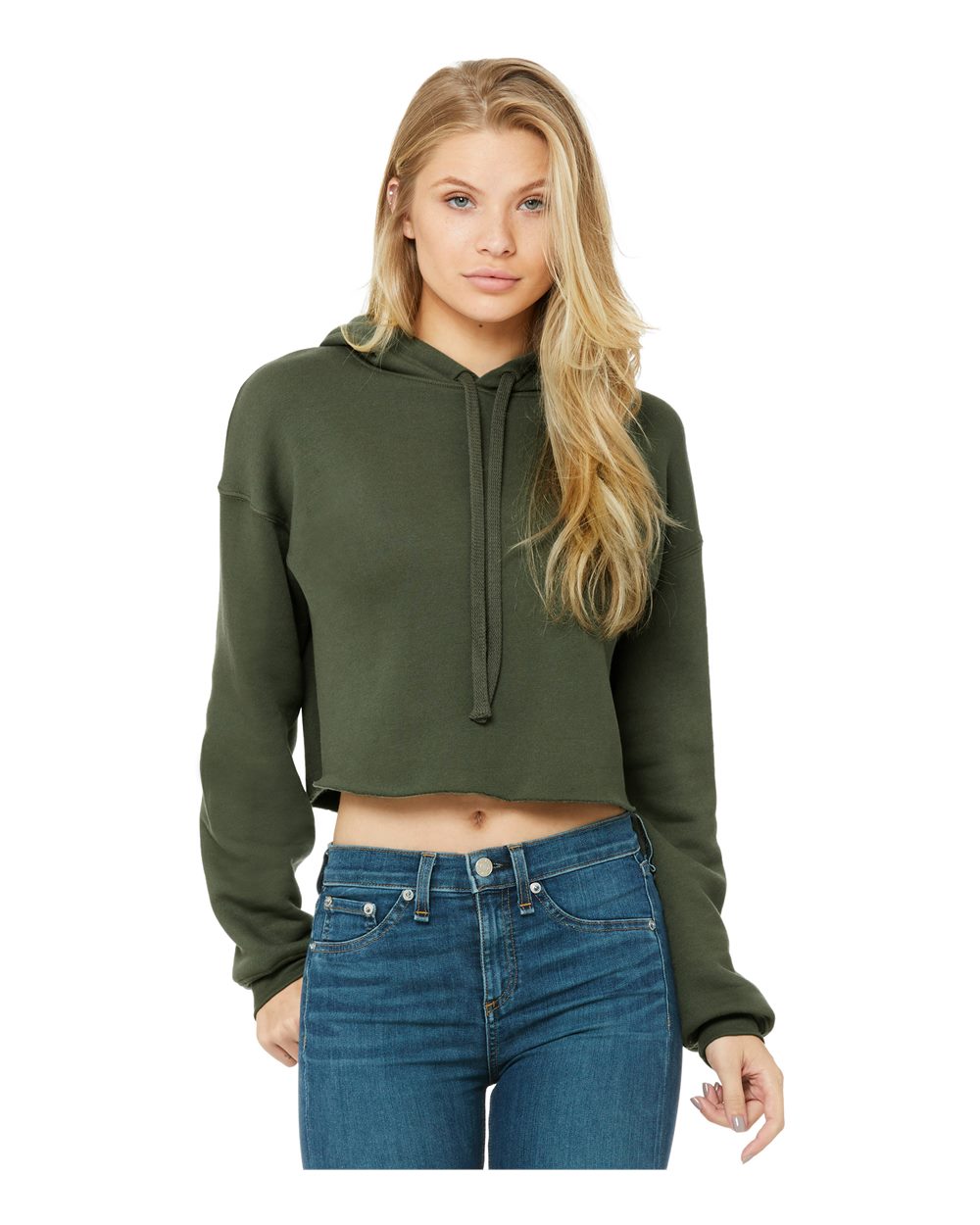 Custom Women's Crop Hoodie (7502)
