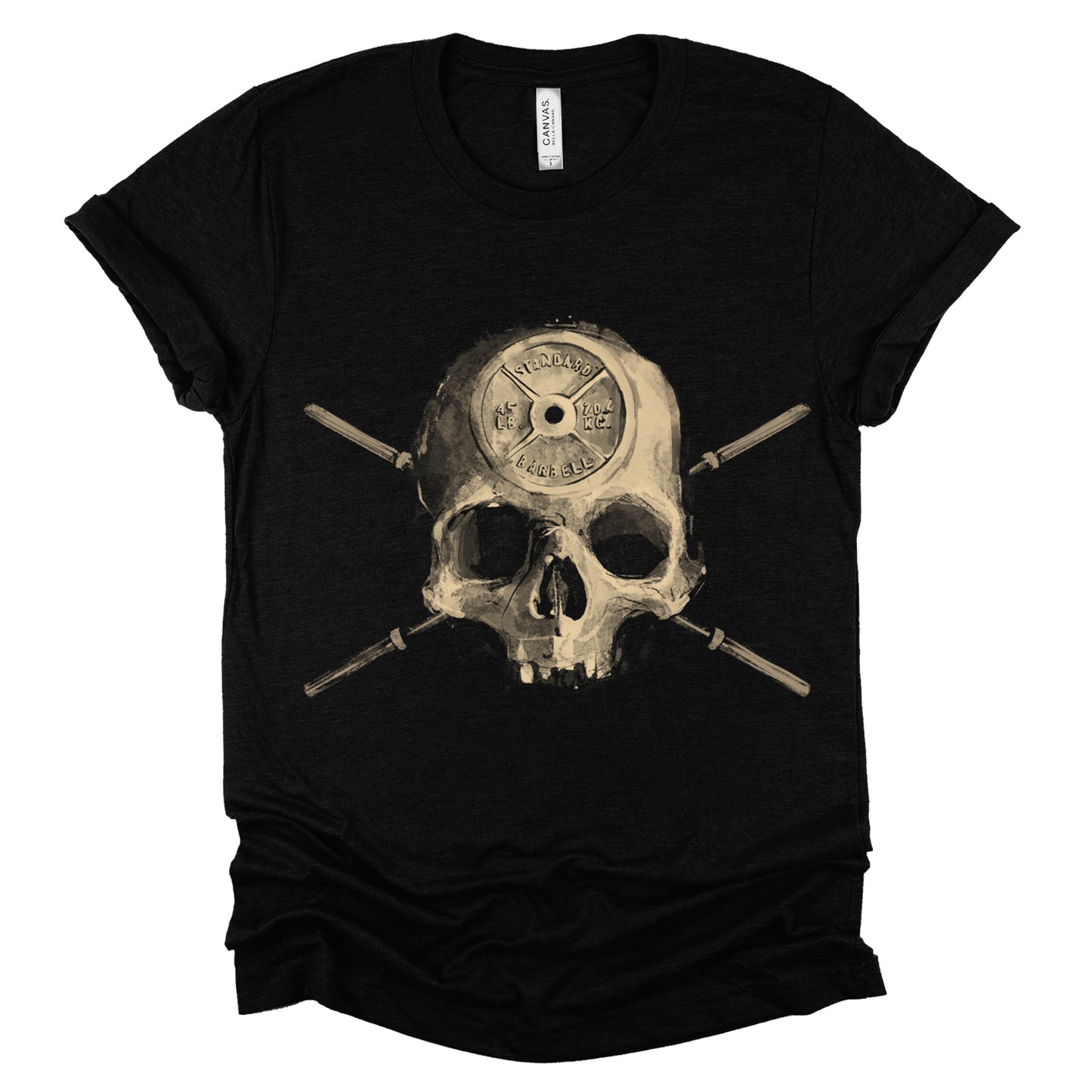 Barbell Head: Skulls and Iron T-shirt