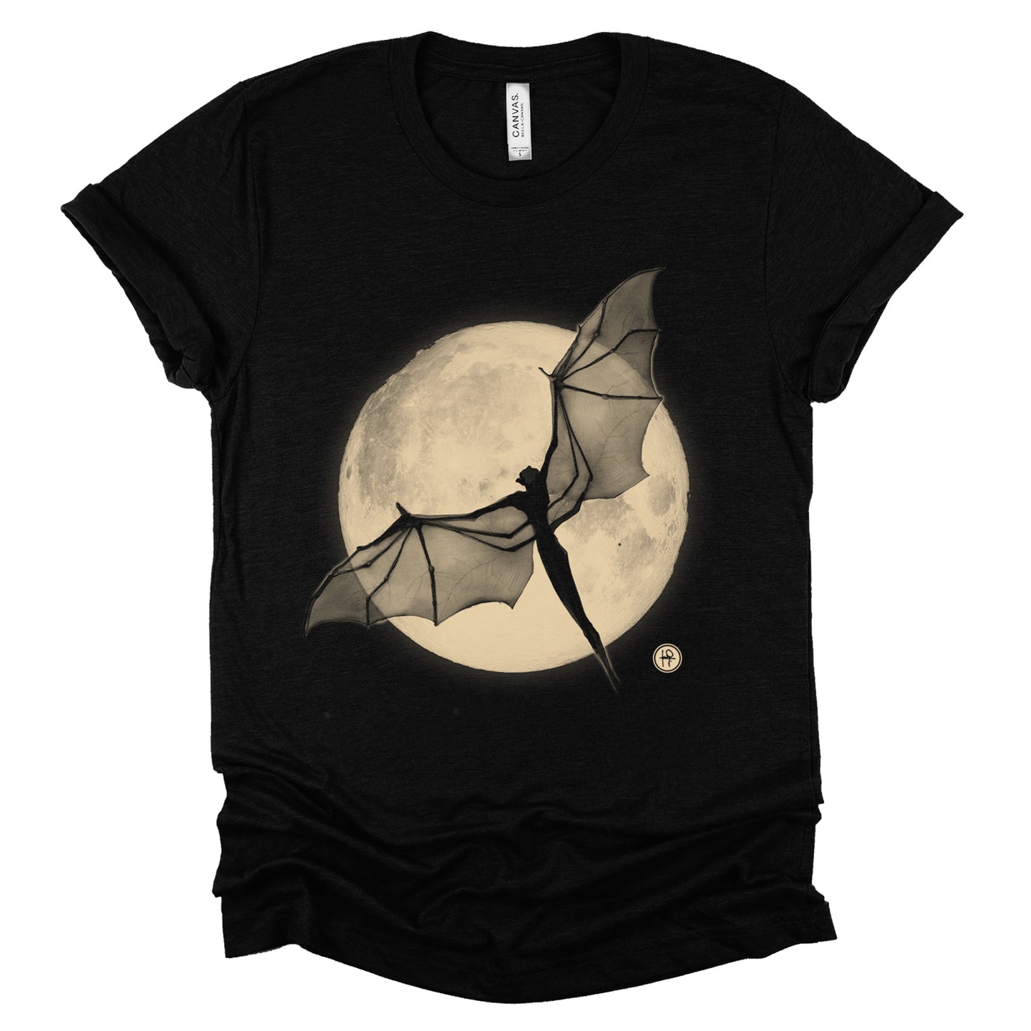 Bat in the Moon: Nocturnal Majesty T-shirt