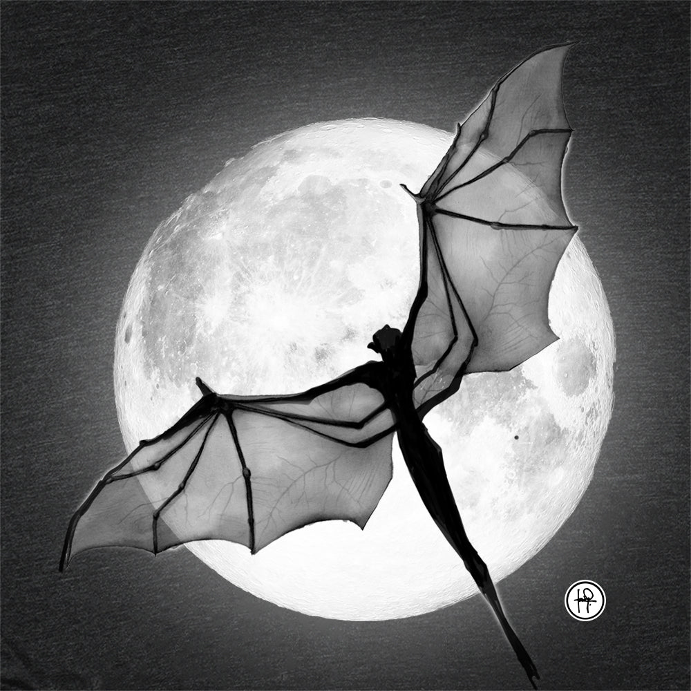 Bat in the Moon: Nocturnal Majesty T-shirt