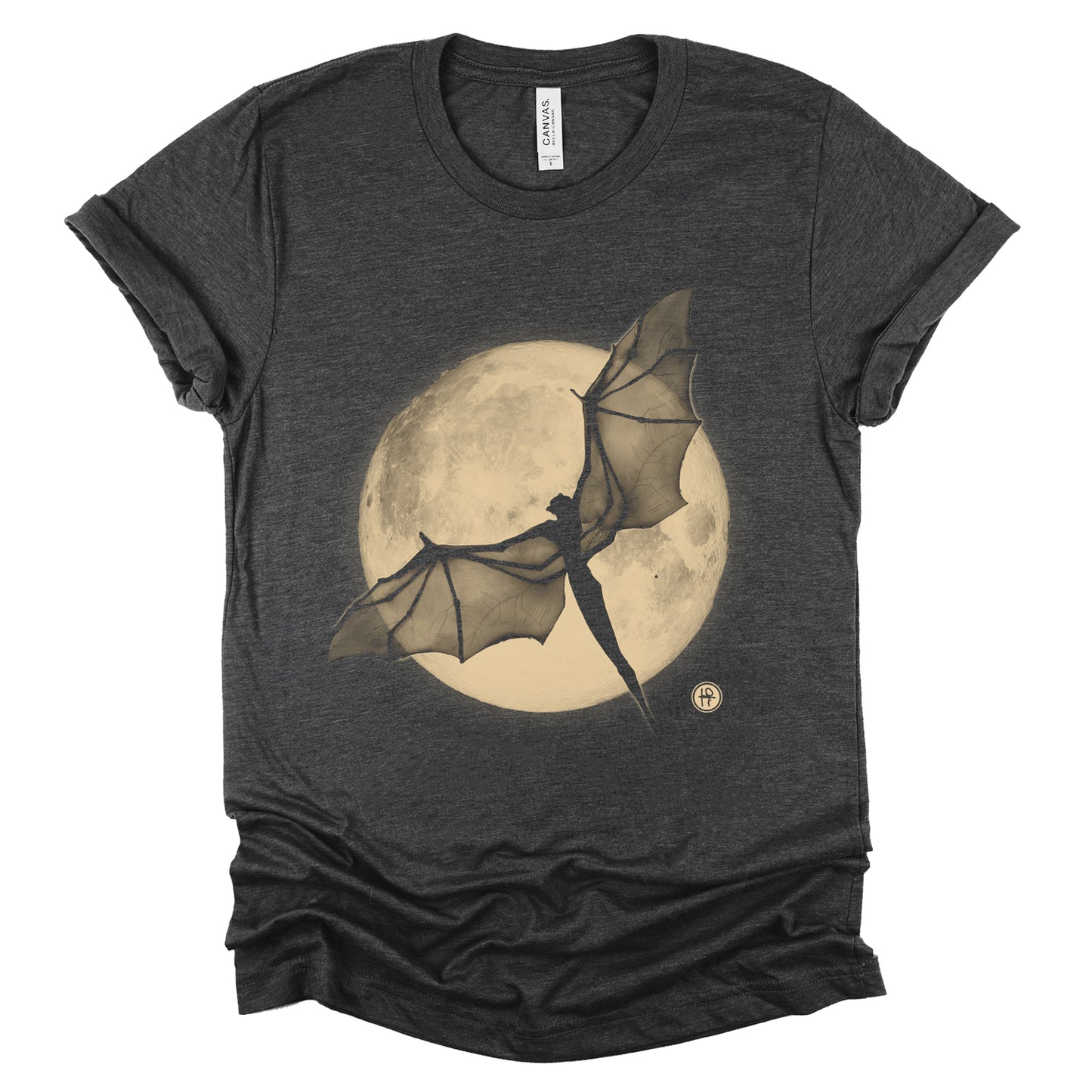 Bat in the Moon: Nocturnal Majesty T-shirt
