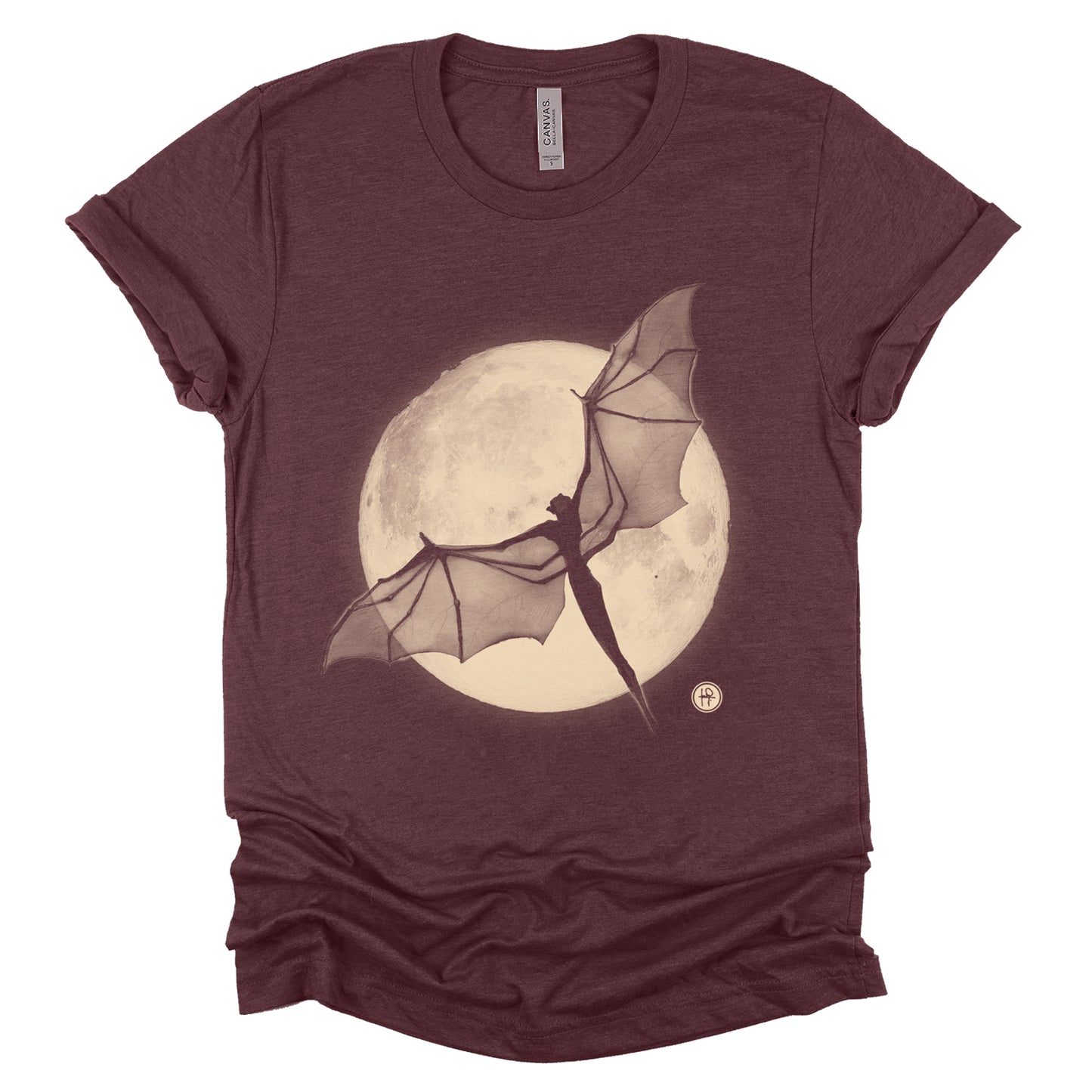 Bat in the Moon: Nocturnal Majesty T-shirt