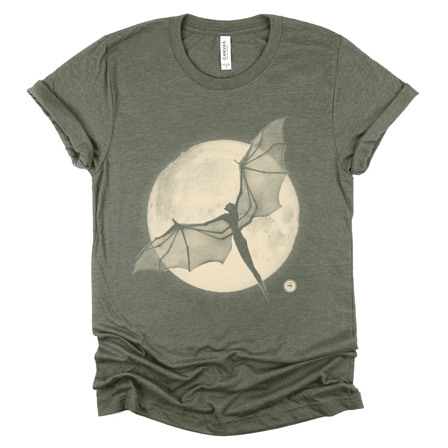 Bat in the Moon: Nocturnal Majesty T-shirt