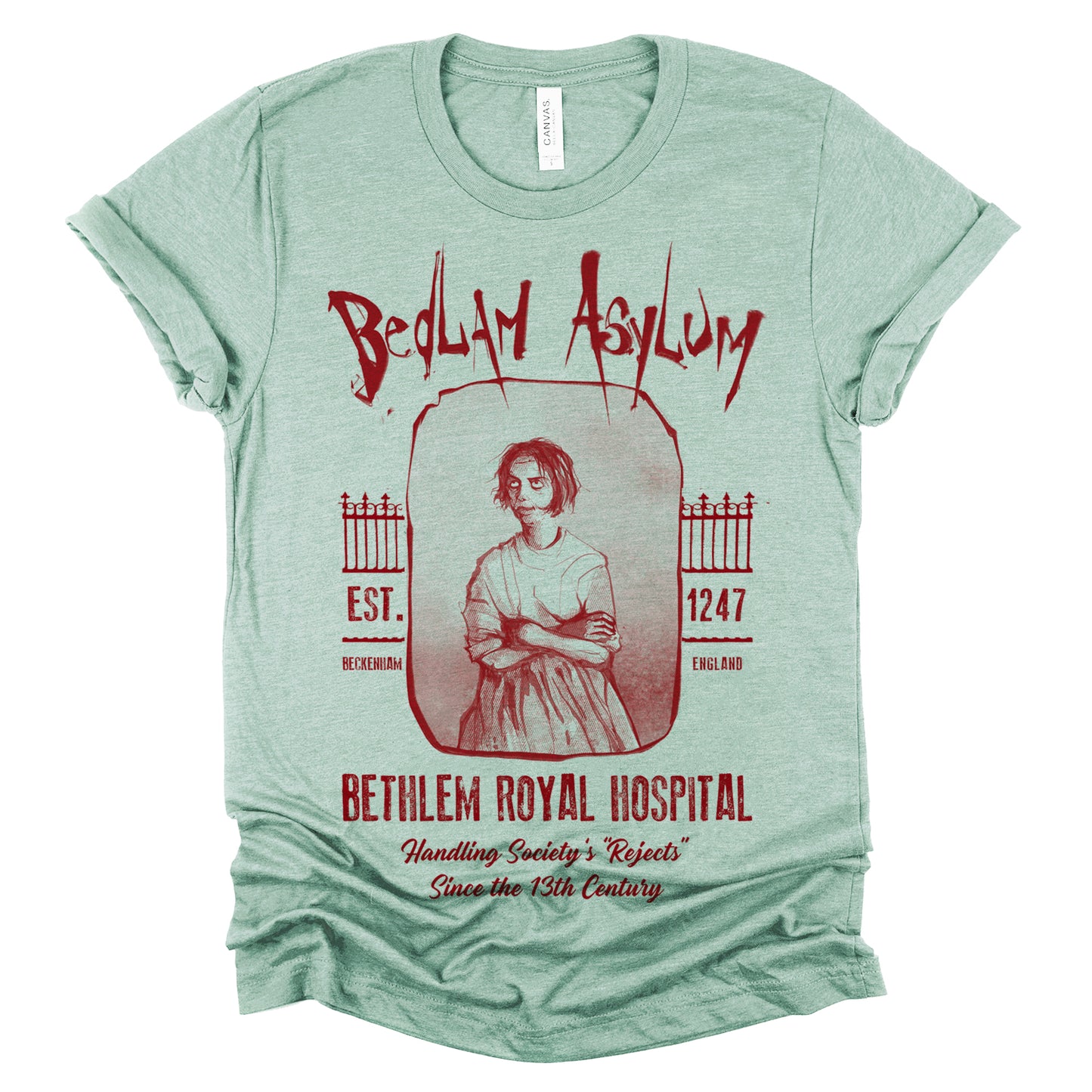 Bedlam Asylum: Unveiling the Haunting Secrets T-Shirt