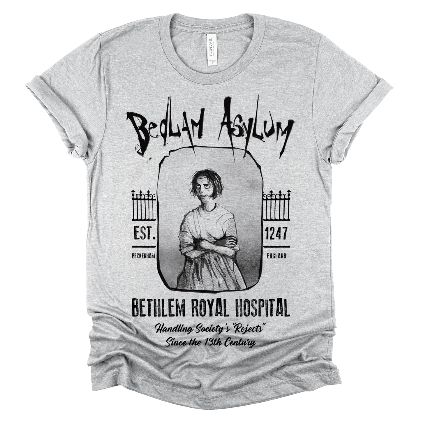 Bedlam Asylum: Unveiling the Haunting Secrets T-Shirt