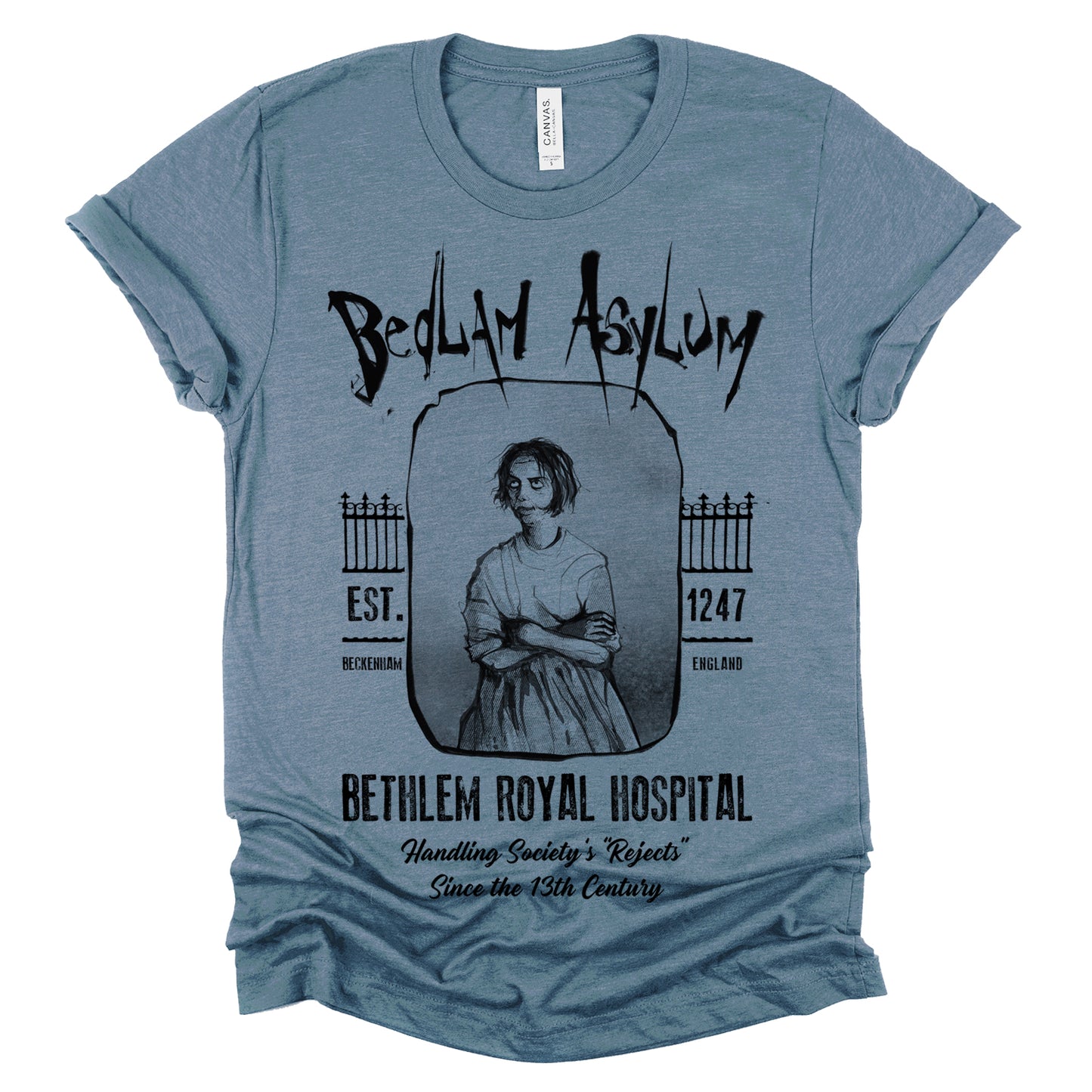 Bedlam Asylum: Unveiling the Haunting Secrets T-Shirt