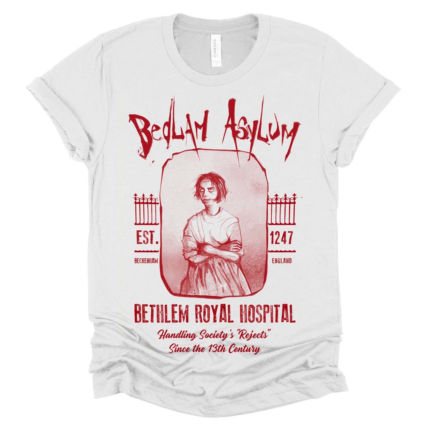 Bedlam Asylum: Unveiling the Haunting Secrets T-Shirt