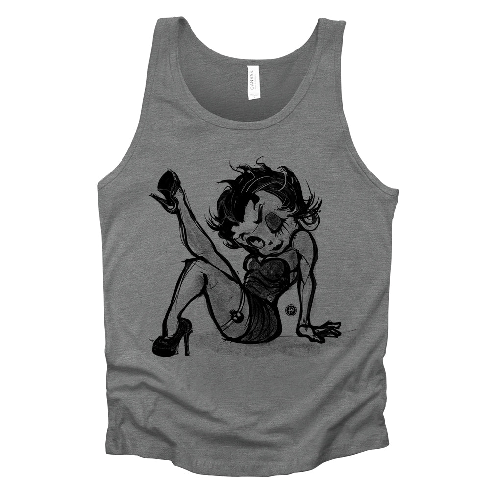 Betty Boop: Sassy Leg Raise Tank Top