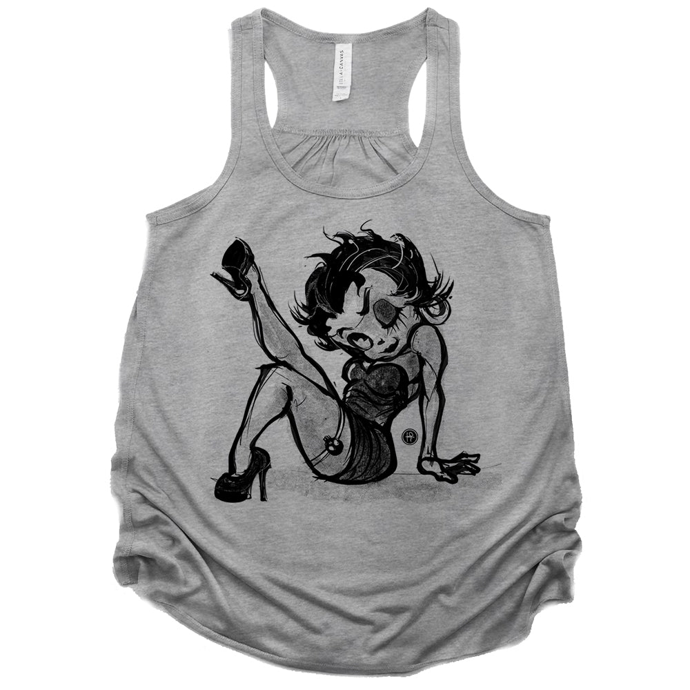 Betty Boop: Sassy Leg Raise Tank Top