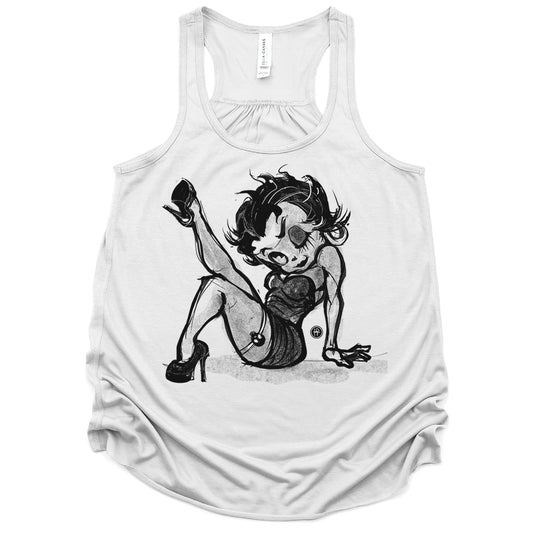 Betty Boop: Sassy Leg Raise Tank Top