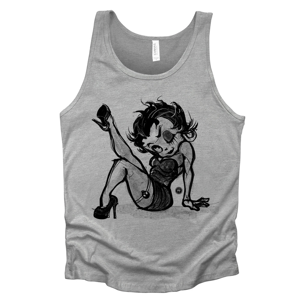 Betty Boop: Sassy Leg Raise Tank Top