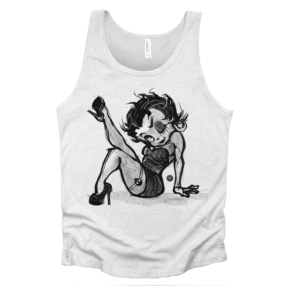 Betty Boop: Sassy Leg Raise Tank Top