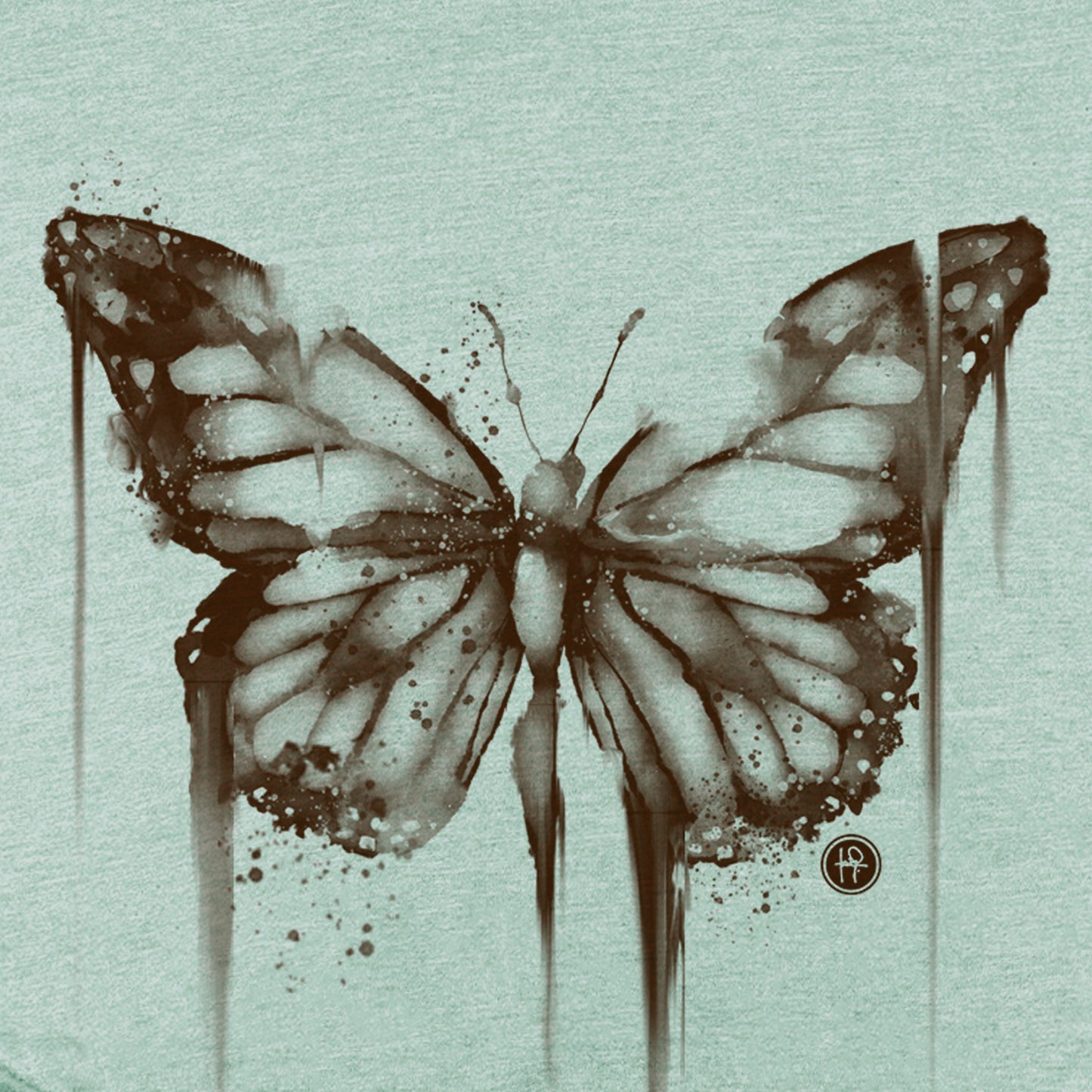 Bleached Butterfly: Fading Elegance T-Shirt