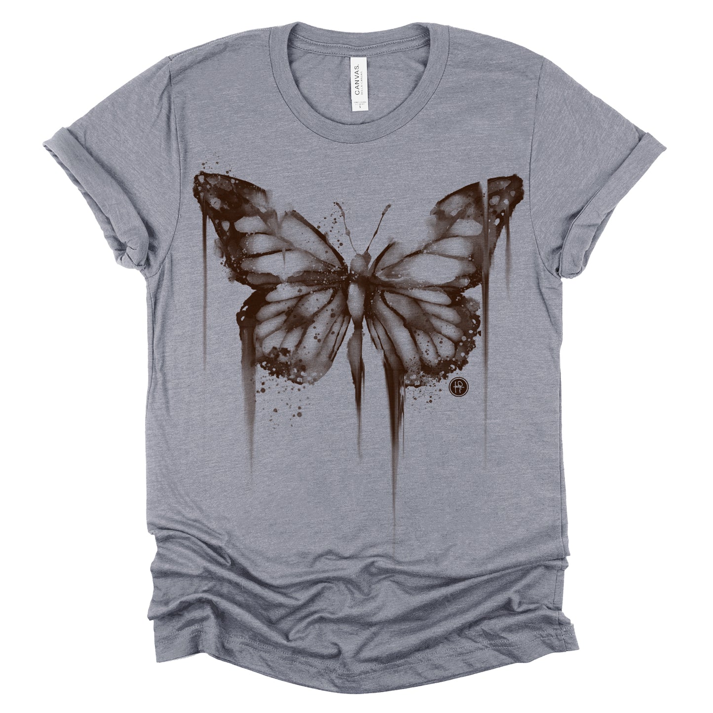 Bleached Butterfly: Fading Elegance T-Shirt