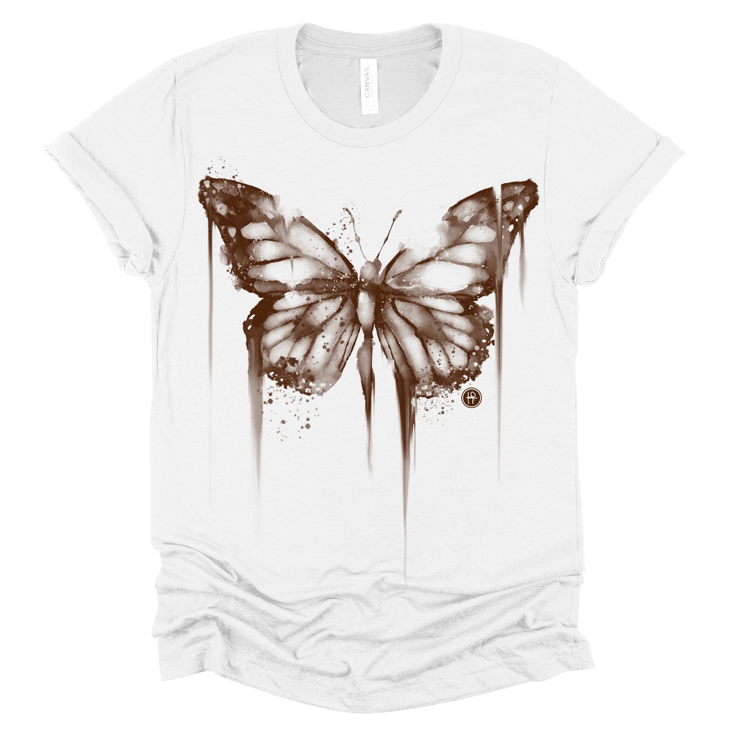 Bleached Butterfly: Fading Elegance T-Shirt