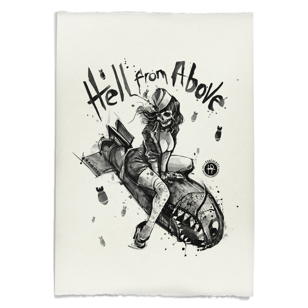 Bomber Girl: Hell from Above Art Print