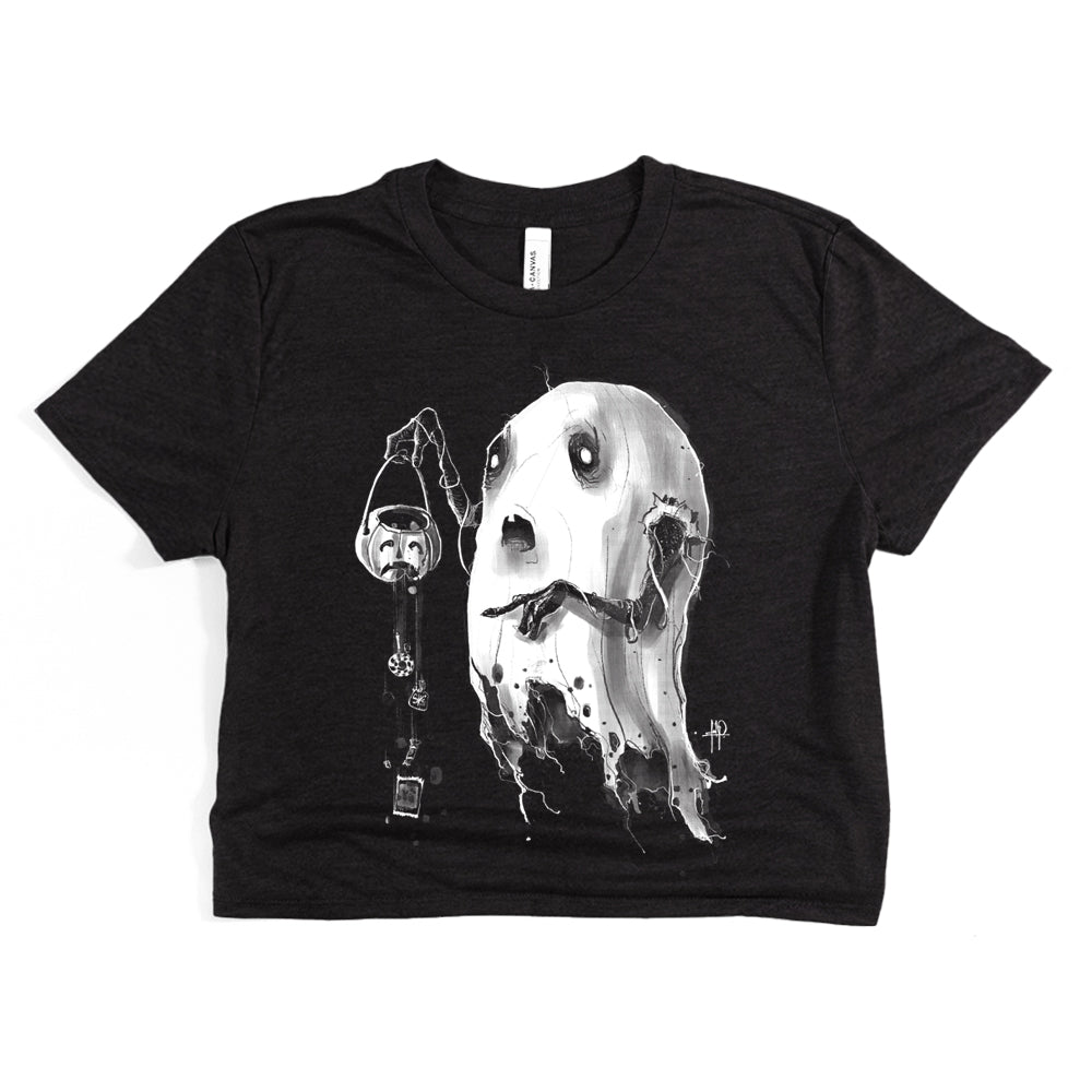Boo-Hoo: The Saddest Trick-or-Treating Ghost T-shirt