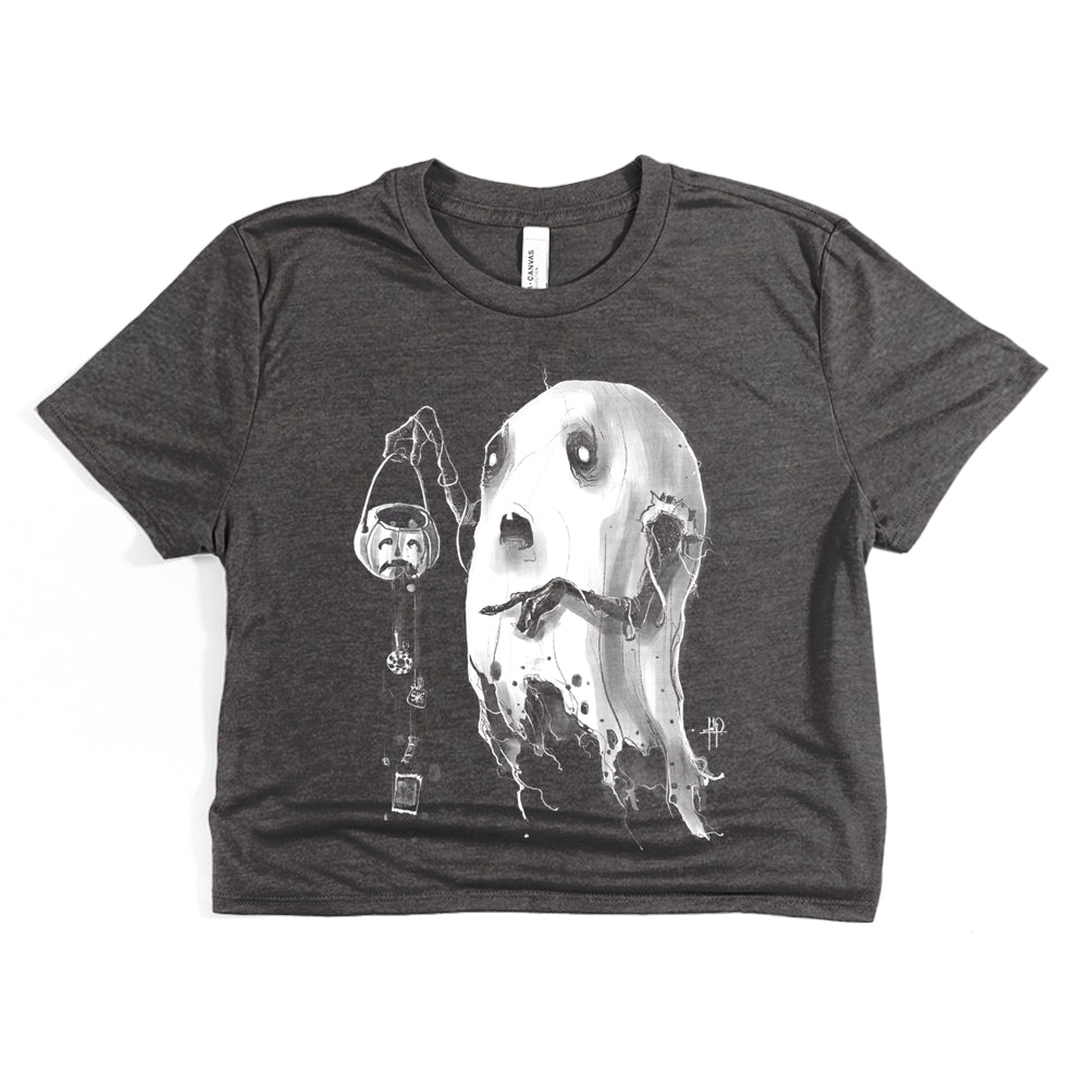 Boo-Hoo: The Saddest Trick-or-Treating Ghost T-shirt