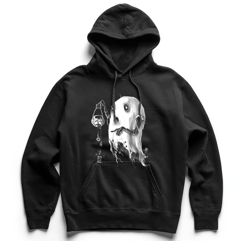 Boo-Hoo: The Saddest Trick-or-Treating Ghost Heavyweight Hoodie