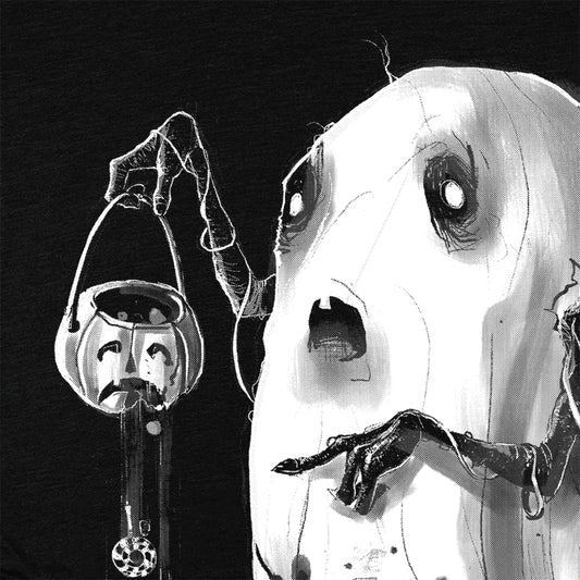 Boo-Hoo: The Saddest Trick-or-Treating Ghost T-shirt