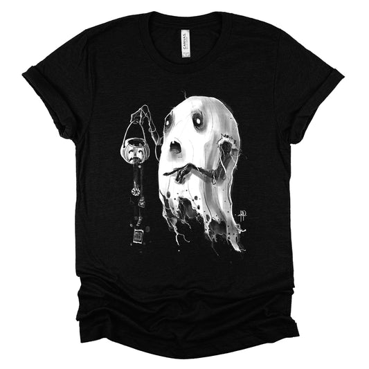 Boo-Hoo: The Saddest Trick-or-Treating Ghost T-shirt