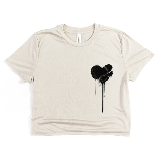 Broken Heart Crop Tee