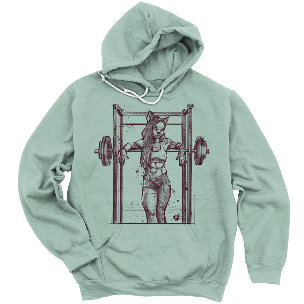 Buff She-wolf: Howling Strength Hoodie