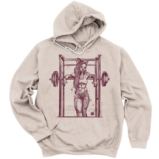 Buff She-wolf: Howling Strength Hoodie
