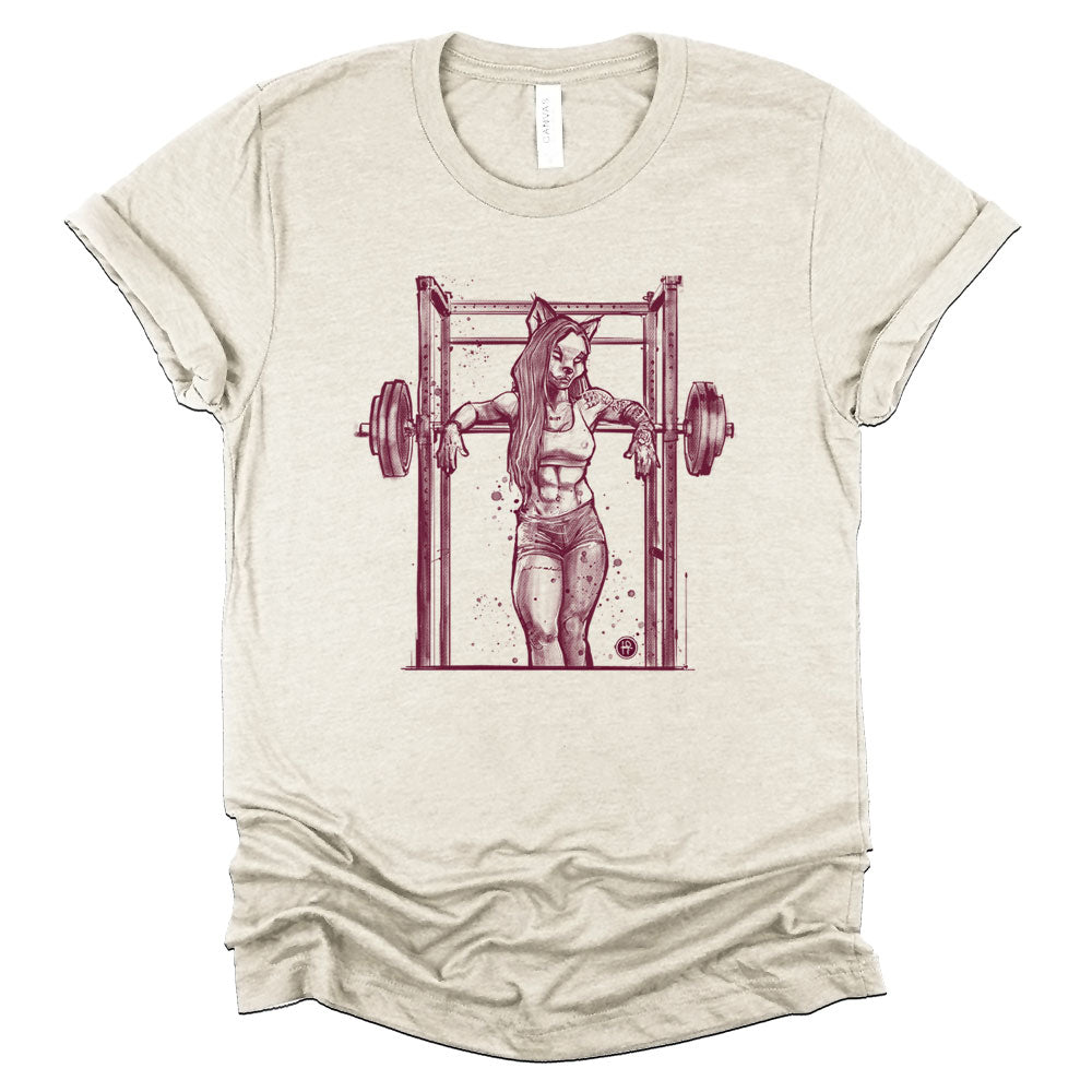 Buff She-wolf: Howling Strength T-Shirt