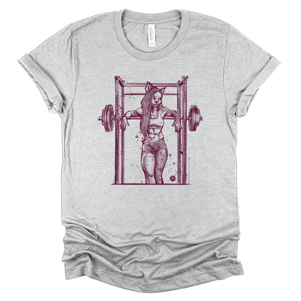 Buff She-wolf: Howling Strength T-Shirt