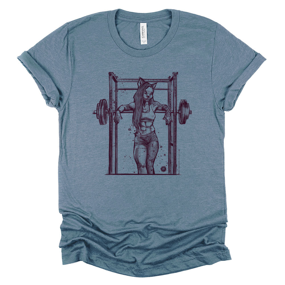 Buff She-wolf: Howling Strength T-Shirt