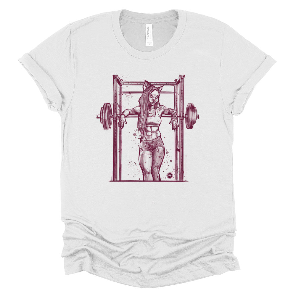 Buff She-wolf: Howling Strength T-Shirt