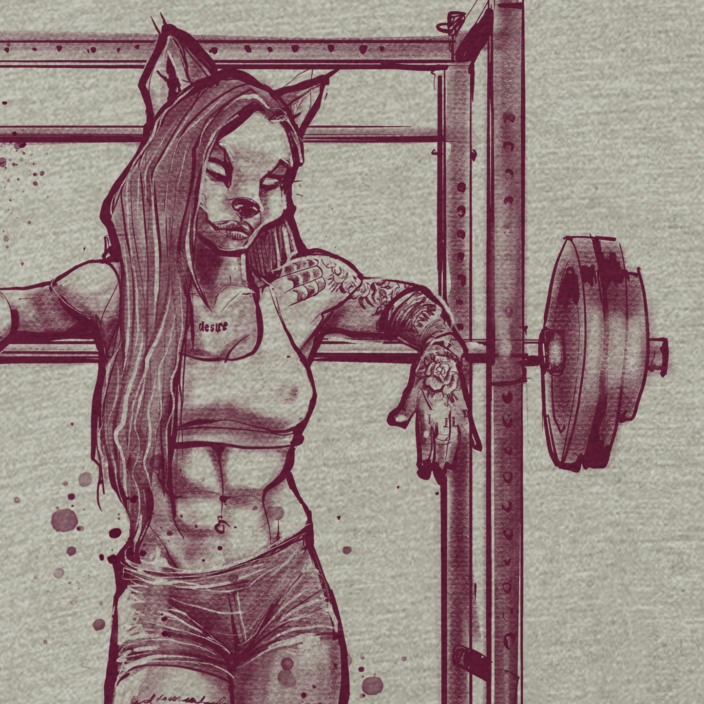 Buff She-wolf: Howling Strength T-Shirt