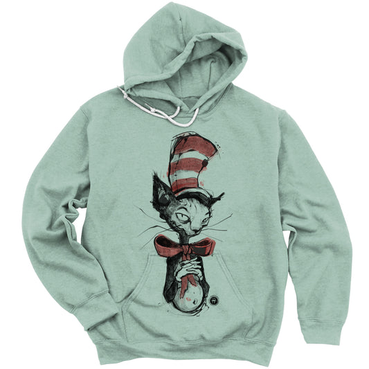 Kitty in the Hat: Whimsical Revived Hoodie